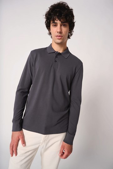 Polo piqué LSL homme