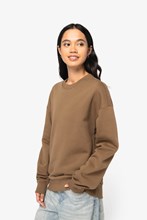 Sweat-shirt écoresponsable à col rond oversize unisexe