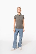 Polo jersey manches courtes femme