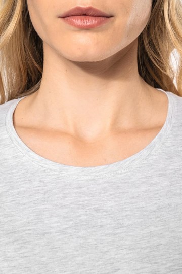 T-shirt col rond manches longues femme