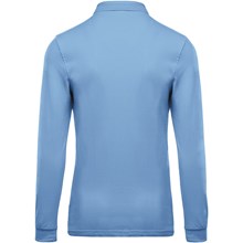 Polo piqué manches longues homme