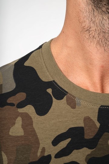T-shirt camo manches courtes homme