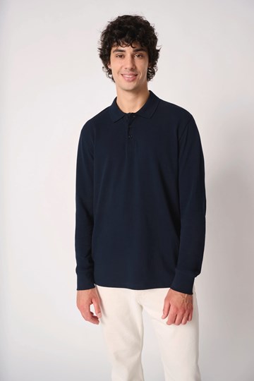 Polo piqué LSL homme