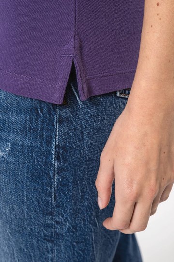 Polo piqué manches courtes femme