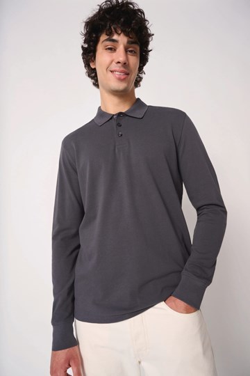 Polo piqué LSL homme