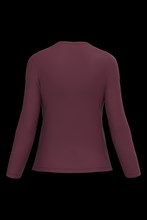 T-shirt col V manches longues femme