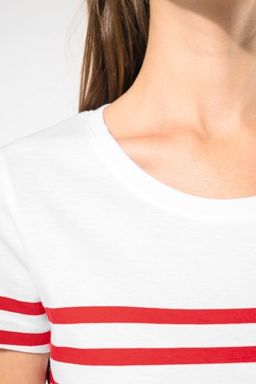 T-shirt marin col rond Bio femme