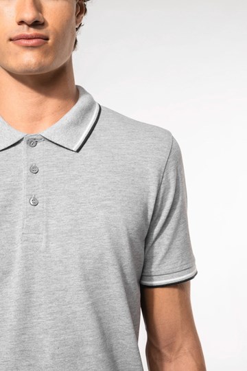 Polo maille piquée manches courtes homme