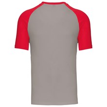 Baseball > t-shirt bicolore manches courtes