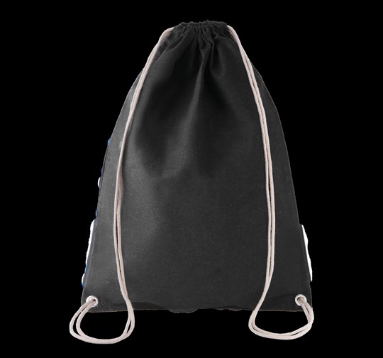 Sac à dos en coton avec cordelettes