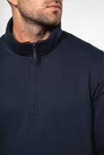 Sweat-shirt col zippé homme