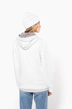 Sweat-shirt capuche contrastée femme