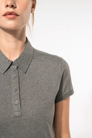 Polo jersey manches courtes femme