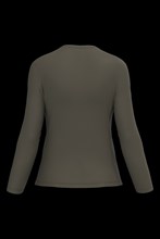 T-shirt col V manches longues femme