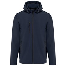 Veste Softshell 3 couches à capuche avec manches amovibles unisexe