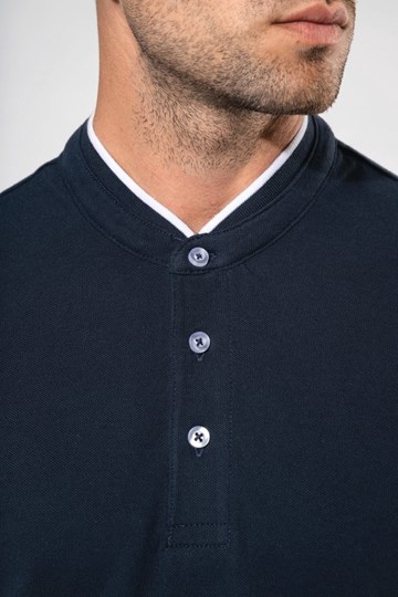 Polo col mao manches courtes homme