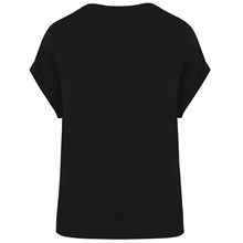 T-shirt écoresponsable manches à revers femme