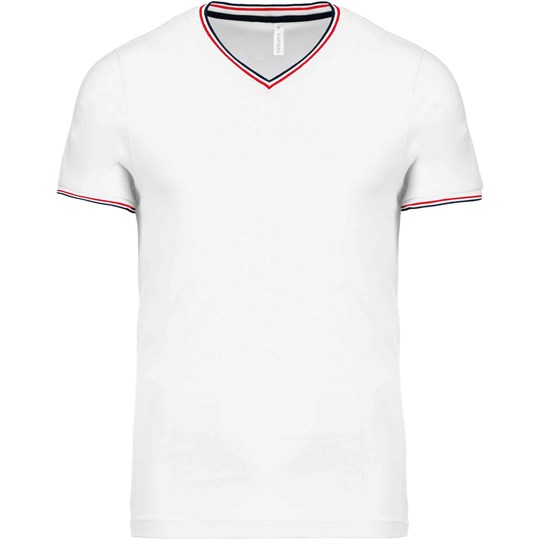 T-shirt maille piquée col V homme