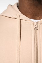 Sweat-shirt recyclé zippé à capuche unisexe