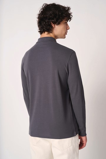 Polo piqué LSL homme