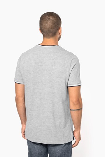 T-shirt maille piquée col V homme