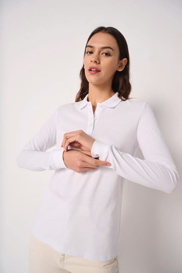 Polo piqué LSL femme