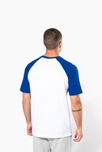Baseball > t-shirt bicolore manches courtes