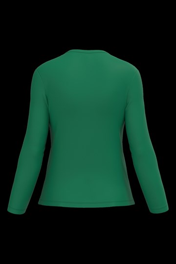 T-shirt col V manches longues femme