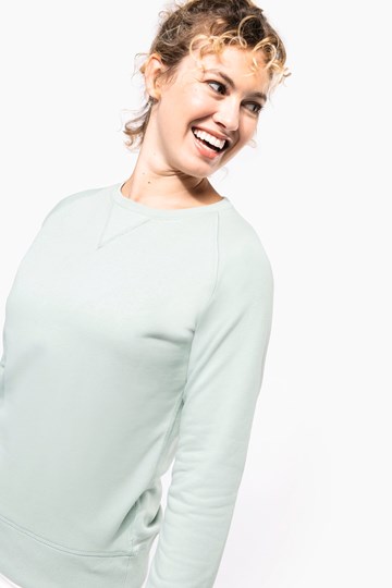 Sweat-shirt Bio col rond manches raglan femme