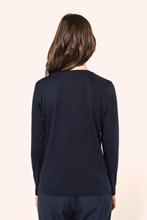 T-shirt Supima® col rond manches longues femme