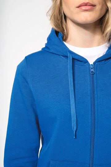 Sweat-shirt écoresponsable zippé à capuche femme
