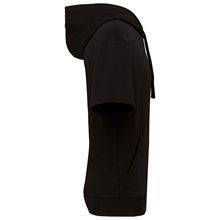 Sweat-shirt écoresponsable à capuche à épaules tombantes manches courtes French Terry unisexe