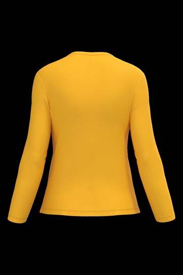 T-shirt col V manches longues femme