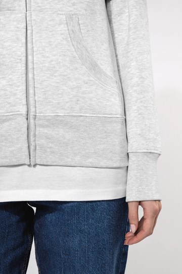 Sweat-shirt zippé capuche femme