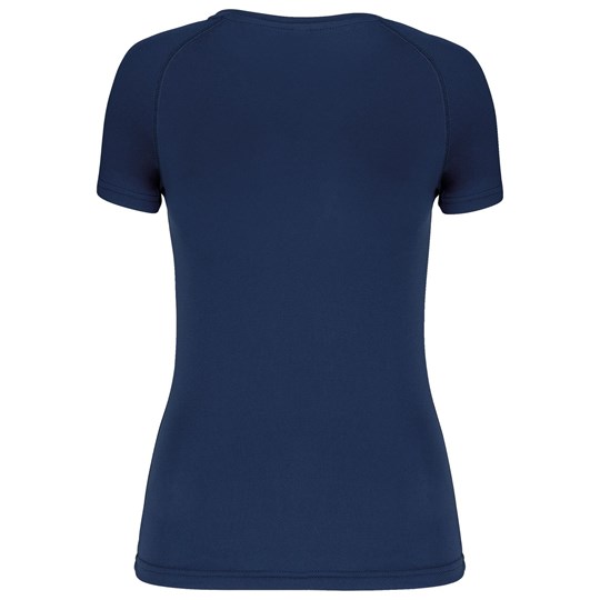 T-shirt de sport manches courtes col v femme