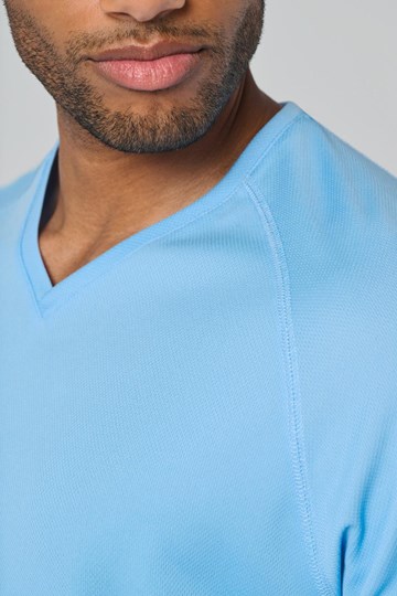 T-shirt de sport manches courtes col v homme