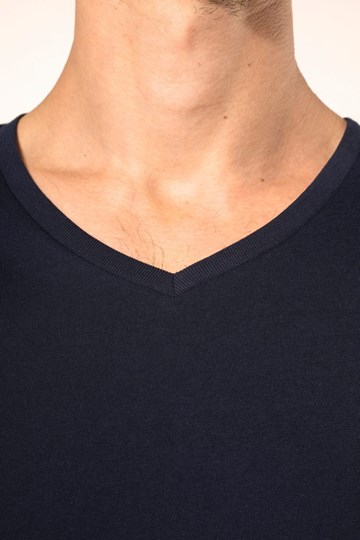 T-shirt Supima® col V manches longues homme