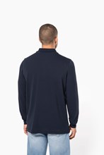 Polo piqué manches longues homme