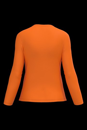 T-shirt col V manches longues femme