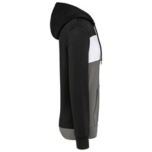 Sweat-shirt tricolore à capuche unisexe