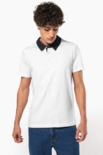 Polo jersey bicolore homme