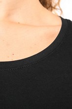 T-shirt col bateau manches courtes femme