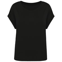 T-shirt écoresponsable manches à revers femme