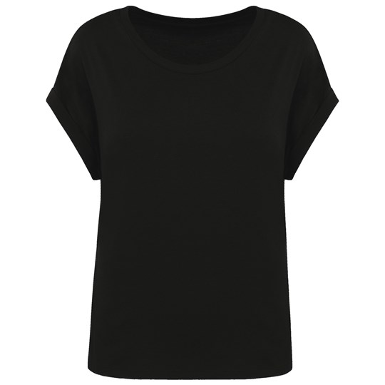 T-shirt écoresponsable manches à revers femme