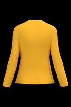 T-shirt col V manches longues femme