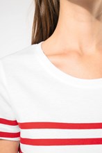 T-shirt marin col rond Bio femme