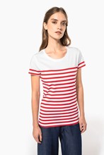 T-shirt marin col rond Bio femme