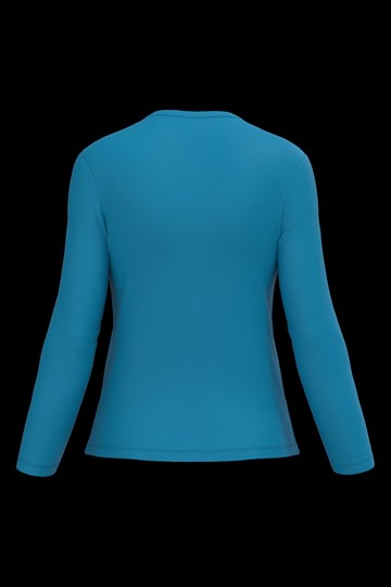 T-shirt col V manches longues femme