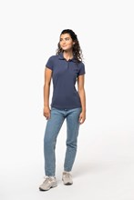 Polo piqué manches courtes femme