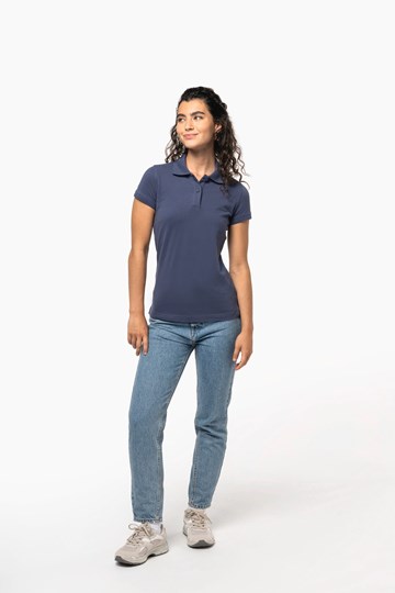 Polo piqué manches courtes femme